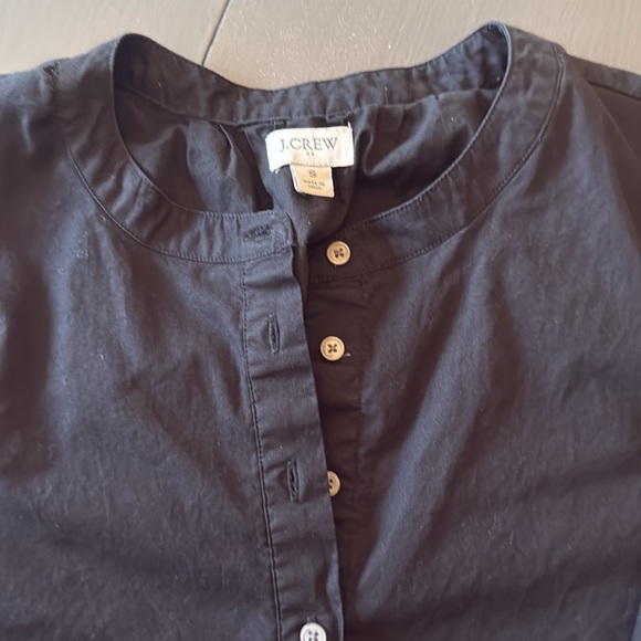 J. Crew black tiered long sleeve dress - Picture 3 of 8